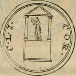 An illustration from Numismata ærea imperatorum, augustarum, et cæsarum, in coloniis, municilpiis, et urbibus jure latio donatis, ex omni modulo percussa, 1695, leaf 211