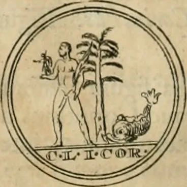 An illustration from Numismata ærea imperatorum, augustarum, et cæsarum, in coloniis, municilpiis, et urbibus jure latio donatis, ex omni modulo percussa, 1695, leaf 211