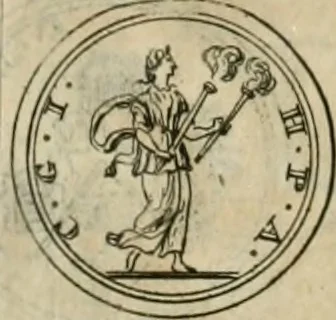 An illustration from Numismata ærea imperatorum, augustarum, et cæsarum, in coloniis, municilpiis, et urbibus jure latio donatis, ex omni modulo percussa, 1695, leaf 213