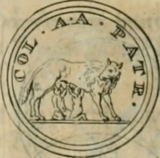 An illustration from Numismata ærea imperatorum, augustarum, et cæsarum, in coloniis, municilpiis, et urbibus jure latio donatis, ex omni modulo percussa, 1695, leaf 216