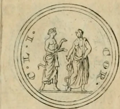 An illustration from Numismata ærea imperatorum, augustarum, et cæsarum, in coloniis, municilpiis, et urbibus jure latio donatis, ex omni modulo percussa, 1695, leaf 225