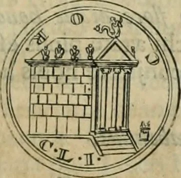 An illustration from Numismata ærea imperatorum, augustarum, et cæsarum, in coloniis, municilpiis, et urbibus jure latio donatis, ex omni modulo percussa, 1695, leaf 228
