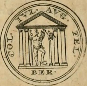 An illustration from Numismata ærea imperatorum, augustarum, et cæsarum, in coloniis, municilpiis, et urbibus jure latio donatis, ex omni modulo percussa, 1695, leaf 233