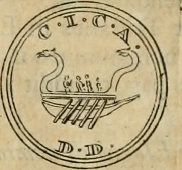 An illustration from Numismata ærea imperatorum, augustarum, et cæsarum, in coloniis, municilpiis, et urbibus jure latio donatis, ex omni modulo percussa, 1695, leaf 235