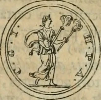 An illustration from Numismata ærea imperatorum, augustarum, et cæsarum, in coloniis, municilpiis, et urbibus jure latio donatis, ex omni modulo percussa, 1695, leaf 239