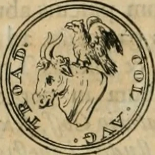 An illustration from Numismata ærea imperatorum, augustarum, et cæsarum, in coloniis, municilpiis, et urbibus jure latio donatis, ex omni modulo percussa, 1695, leaf 247