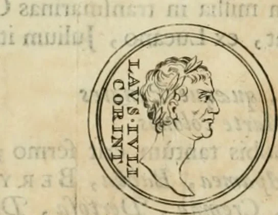 An illustration from Numismata ærea imperatorum, augustarum, et cæsarum, in coloniis, municilpiis, et urbibus jure latio donatis, ex omni modulo percussa, 1695, leaf 27