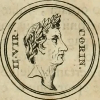 An illustration from Numismata ærea imperatorum, augustarum, et cæsarum, in coloniis, municilpiis, et urbibus jure latio donatis, ex omni modulo percussa, 1695, leaf 27