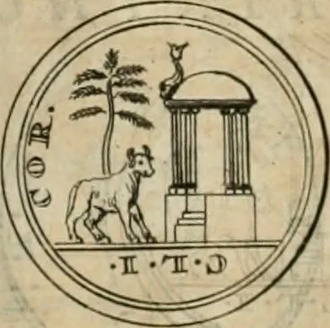An illustration from Numismata ærea imperatorum, augustarum, et cæsarum, in coloniis, municilpiis, et urbibus jure latio donatis, ex omni modulo percussa, 1695, leaf 277