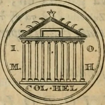 An illustration from Numismata ærea imperatorum, augustarum, et cæsarum, in coloniis, municilpiis, et urbibus jure latio donatis, ex omni modulo percussa, 1695, leaf 281