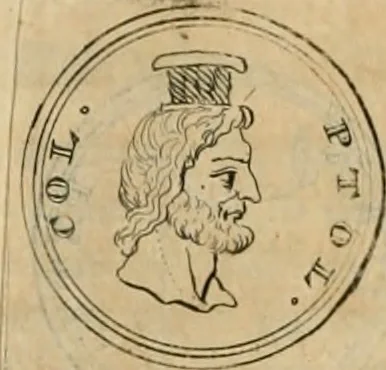 An illustration from Numismata ærea imperatorum, augustarum, et cæsarum, in coloniis, municilpiis, et urbibus jure latio donatis, ex omni modulo percussa, 1695, leaf 283