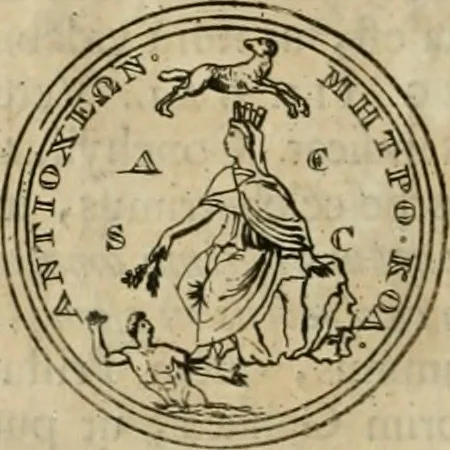 An illustration from Numismata ærea imperatorum, augustarum, et cæsarum, in coloniis, municilpiis, et urbibus jure latio donatis, ex omni modulo percussa, 1695, leaf 293