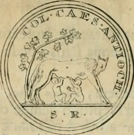 An illustration from Numismata ærea imperatorum, augustarum, et cæsarum, in coloniis, municilpiis, et urbibus jure latio donatis, ex omni modulo percussa, 1695, leaf 296