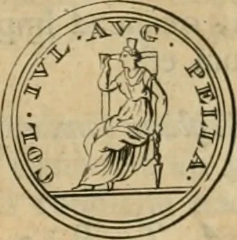 An illustration from Numismata ærea imperatorum, augustarum, et cæsarum, in coloniis, municilpiis, et urbibus jure latio donatis, ex omni modulo percussa, 1695, leaf 309