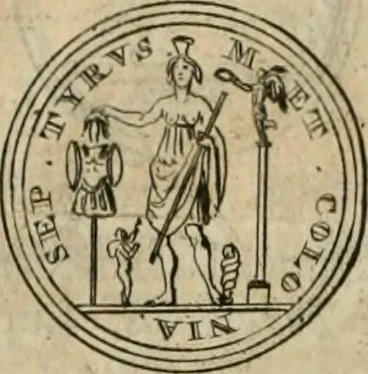 An illustration from Numismata ærea imperatorum, augustarum, et cæsarum, in coloniis, municilpiis, et urbibus jure latio donatis, ex omni modulo percussa, 1695, leaf 317