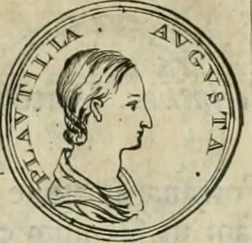 An illustration from Numismata ærea imperatorum, augustarum, et cæsarum, in coloniis, municilpiis, et urbibus jure latio donatis, ex omni modulo percussa, 1695, leaf 320