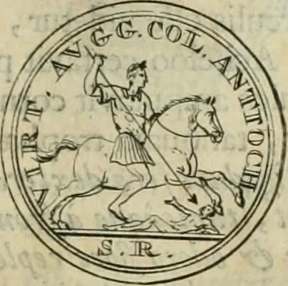 An illustration from Numismata ærea imperatorum, augustarum, et cæsarum, in coloniis, municilpiis, et urbibus jure latio donatis, ex omni modulo percussa, 1695, leaf 322