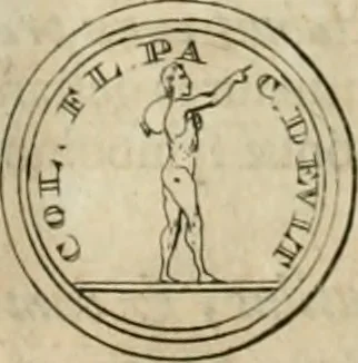 An illustration from Numismata ærea imperatorum, augustarum, et cæsarum, in coloniis, municilpiis, et urbibus jure latio donatis, ex omni modulo percussa, 1695, leaf 333
