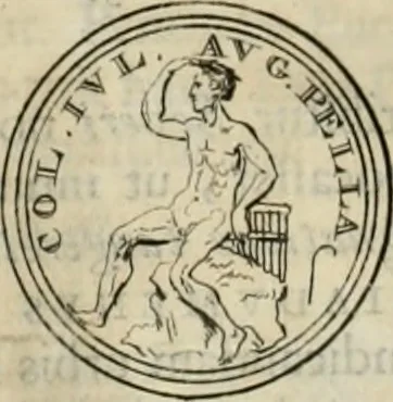 An illustration from Numismata ærea imperatorum, augustarum, et cæsarum, in coloniis, municilpiis, et urbibus jure latio donatis, ex omni modulo percussa, 1695, leaf 335