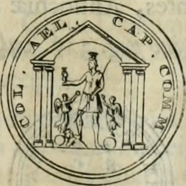 An illustration from Numismata ærea imperatorum, augustarum, et cæsarum, in coloniis, municilpiis, et urbibus jure latio donatis, ex omni modulo percussa, 1695, leaf 338