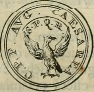 An illustration from Numismata ærea imperatorum, augustarum, et cæsarum, in coloniis, municilpiis, et urbibus jure latio donatis, ex omni modulo percussa, 1695, leaf 346
