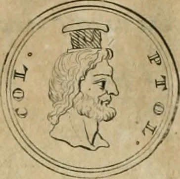 An illustration from Numismata ærea imperatorum, augustarum, et cæsarum, in coloniis, municilpiis, et urbibus jure latio donatis, ex omni modulo percussa, 1695, leaf 354