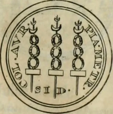 An illustration from Numismata ærea imperatorum, augustarum, et cæsarum, in coloniis, municilpiis, et urbibus jure latio donatis, ex omni modulo percussa, 1695, leaf 376