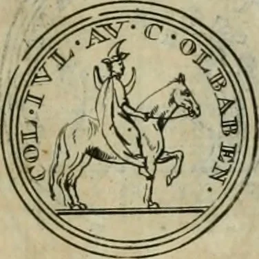 An illustration from Numismata ærea imperatorum, augustarum, et cæsarum, in coloniis, municilpiis, et urbibus jure latio donatis, ex omni modulo percussa, 1695, leaf 380