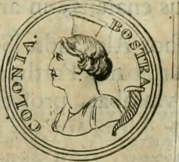 An illustration from Numismata ærea imperatorum, augustarum, et cæsarum, in coloniis, municilpiis, et urbibus jure latio donatis, ex omni modulo percussa, 1695, leaf 384