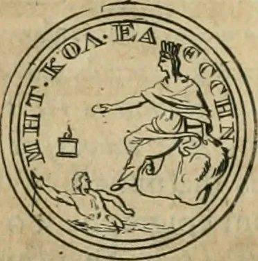 An illustration from Numismata ærea imperatorum, augustarum, et cæsarum, in coloniis, municilpiis, et urbibus jure latio donatis, ex omni modulo percussa, 1695, leaf 388