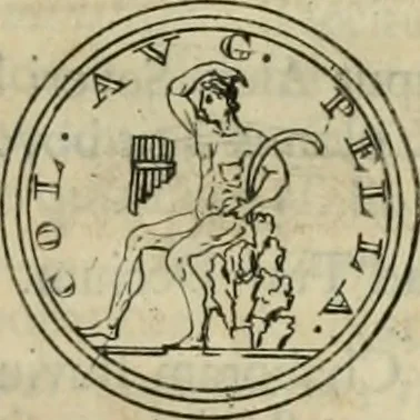 An illustration from Numismata ærea imperatorum, augustarum, et cæsarum, in coloniis, municilpiis, et urbibus jure latio donatis, ex omni modulo percussa, 1695, leaf 390