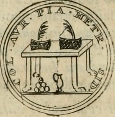 An illustration from Numismata ærea imperatorum, augustarum, et cæsarum, in coloniis, municilpiis, et urbibus jure latio donatis, ex omni modulo percussa, 1695, leaf 393