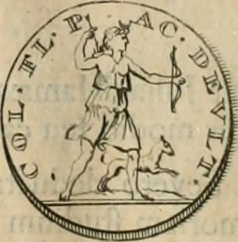 An illustration from Numismata ærea imperatorum, augustarum, et cæsarum, in coloniis, municilpiis, et urbibus jure latio donatis, ex omni modulo percussa, 1695, leaf 399