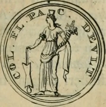 An illustration from Numismata ærea imperatorum, augustarum, et cæsarum, in coloniis, municilpiis, et urbibus jure latio donatis, ex omni modulo percussa, 1695, leaf 400