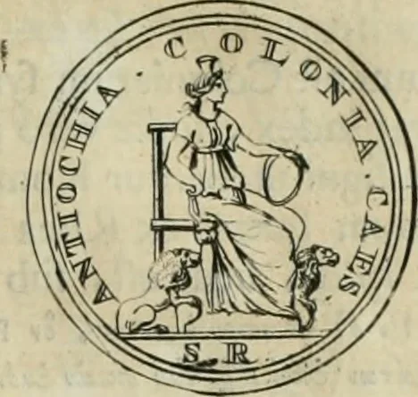 An illustration from Numismata ærea imperatorum, augustarum, et cæsarum, in coloniis, municilpiis, et urbibus jure latio donatis, ex omni modulo percussa, 1695, leaf 408
