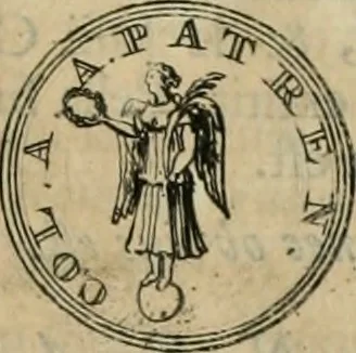 An illustration from Numismata ærea imperatorum, augustarum, et cæsarum, in coloniis, municilpiis, et urbibus jure latio donatis, ex omni modulo percussa, 1695, leaf 416