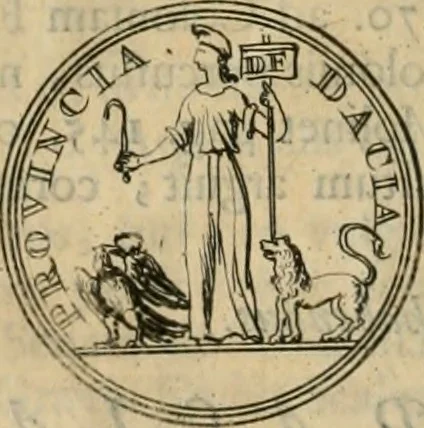 An illustration from Numismata ærea imperatorum, augustarum, et cæsarum, in coloniis, municilpiis, et urbibus jure latio donatis, ex omni modulo percussa, 1695, leaf 429