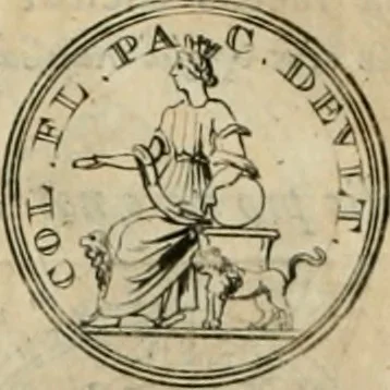 An illustration from Numismata ærea imperatorum, augustarum, et cæsarum, in coloniis, municilpiis, et urbibus jure latio donatis, ex omni modulo percussa, 1695, leaf 433