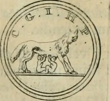 An illustration from Numismata ærea imperatorum, augustarum, et cæsarum, in coloniis, municilpiis, et urbibus jure latio donatis, ex omni modulo percussa, 1695, leaf 436