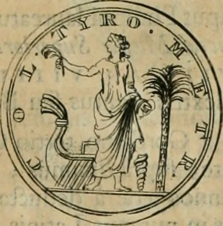 An illustration from Numismata ærea imperatorum, augustarum, et cæsarum, in coloniis, municilpiis, et urbibus jure latio donatis, ex omni modulo percussa, 1695, leaf 444