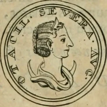 An illustration from Numismata ærea imperatorum, augustarum, et cæsarum, in coloniis, municilpiis, et urbibus jure latio donatis, ex omni modulo percussa, 1695, leaf 446