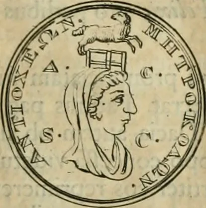 An illustration from Numismata ærea imperatorum, augustarum, et cæsarum, in coloniis, municilpiis, et urbibus jure latio donatis, ex omni modulo percussa, 1695, leaf 446