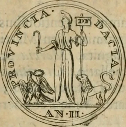 An illustration from Numismata ærea imperatorum, augustarum, et cæsarum, in coloniis, municilpiis, et urbibus jure latio donatis, ex omni modulo percussa, 1695, leaf 447