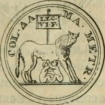 An illustration from Numismata ærea imperatorum, augustarum, et cæsarum, in coloniis, municilpiis, et urbibus jure latio donatis, ex omni modulo percussa, 1695, leaf 448