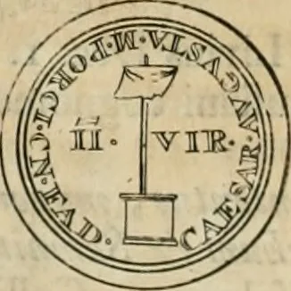 An illustration from Numismata ærea imperatorum, augustarum, et cæsarum, in coloniis, municilpiis, et urbibus jure latio donatis, ex omni modulo percussa, 1695, leaf 45