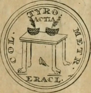 An illustration from Numismata ærea imperatorum, augustarum, et cæsarum, in coloniis, municilpiis, et urbibus jure latio donatis, ex omni modulo percussa, 1695, leaf 452