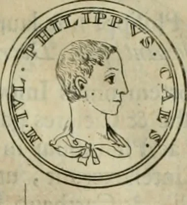 An illustration from Numismata ærea imperatorum, augustarum, et cæsarum, in coloniis, municilpiis, et urbibus jure latio donatis, ex omni modulo percussa, 1695, leaf 454