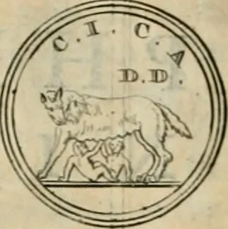 An illustration from Numismata ærea imperatorum, augustarum, et cæsarum, in coloniis, municilpiis, et urbibus jure latio donatis, ex omni modulo percussa, 1695, leaf 455
