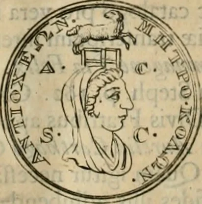 An illustration from Numismata ærea imperatorum, augustarum, et cæsarum, in coloniis, municilpiis, et urbibus jure latio donatis, ex omni modulo percussa, 1695, leaf 461