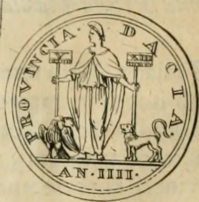 An illustration from Numismata ærea imperatorum, augustarum, et cæsarum, in coloniis, municilpiis, et urbibus jure latio donatis, ex omni modulo percussa, 1695, leaf 465